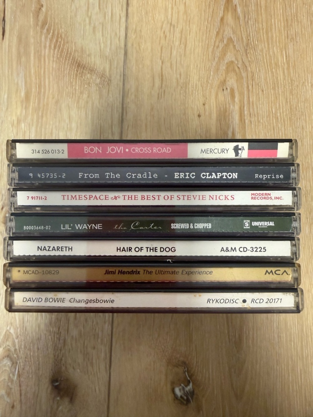 Classic Rock & Hip Hop CD Lot – Bon Jovi, Bowie, Hendrix, Stevie Nicks & More
